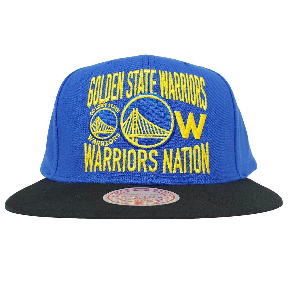 Golden State Warriors Mitchell & Ness NBA Snapback Hat Cap Warriors Nation NWT